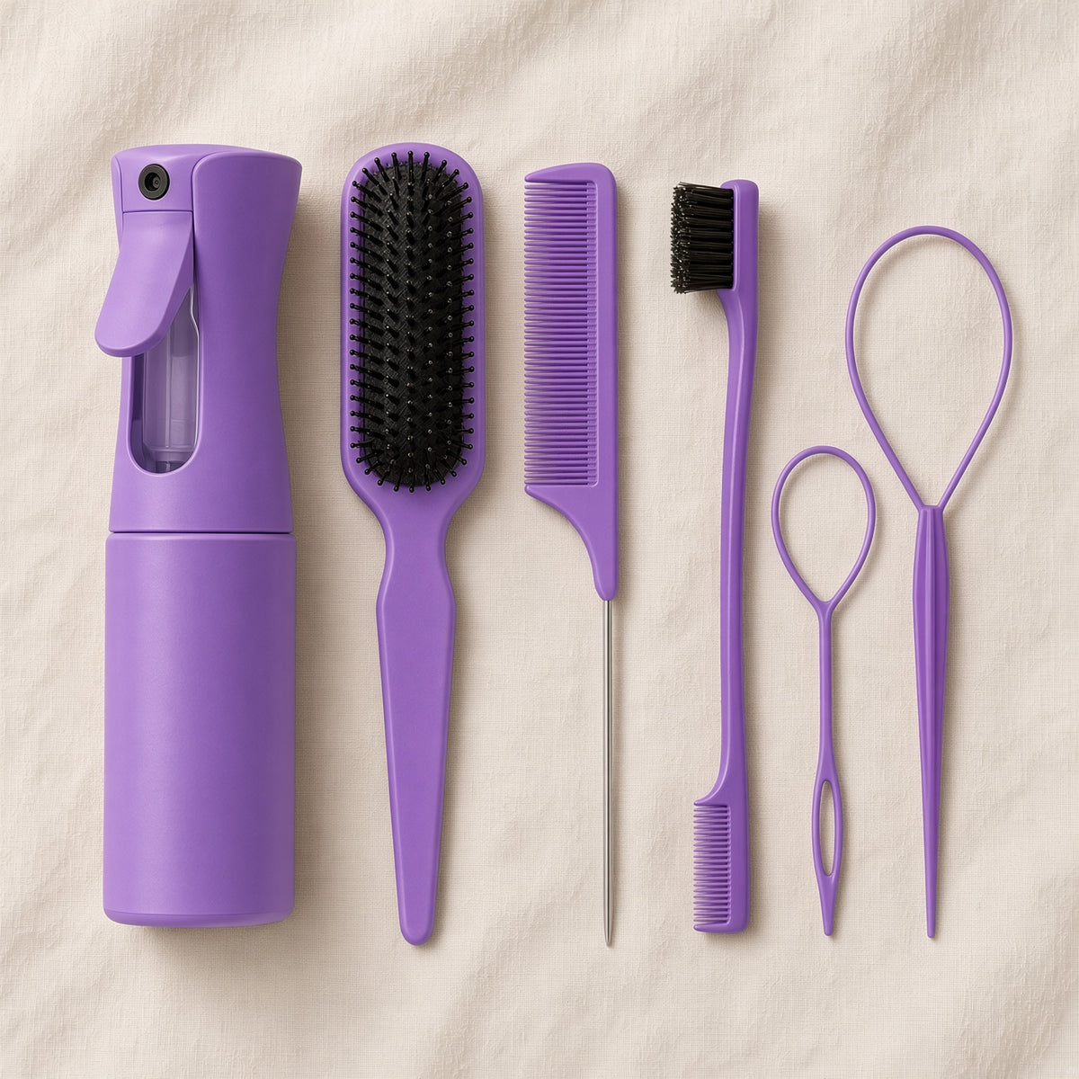 Salon Brush Set — Purple