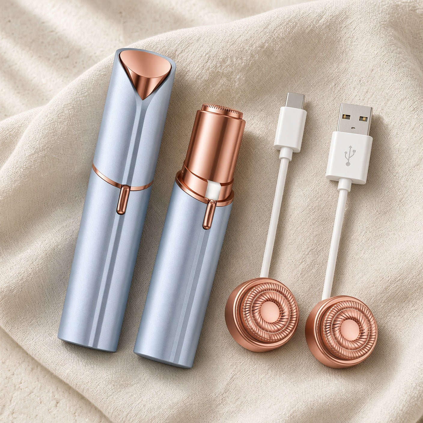Facial Hair Shaver — Rose Gold