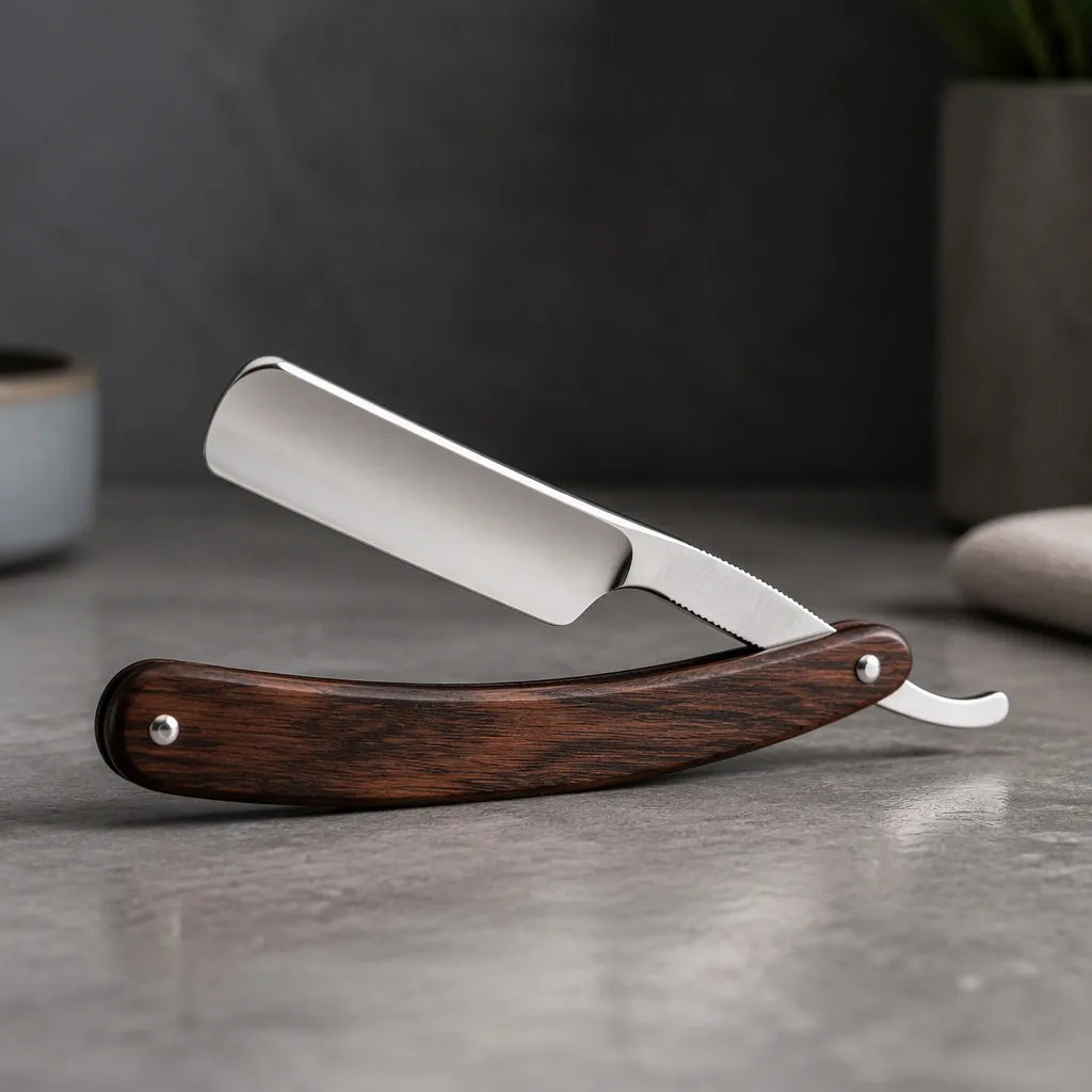 Wood Straight Razor