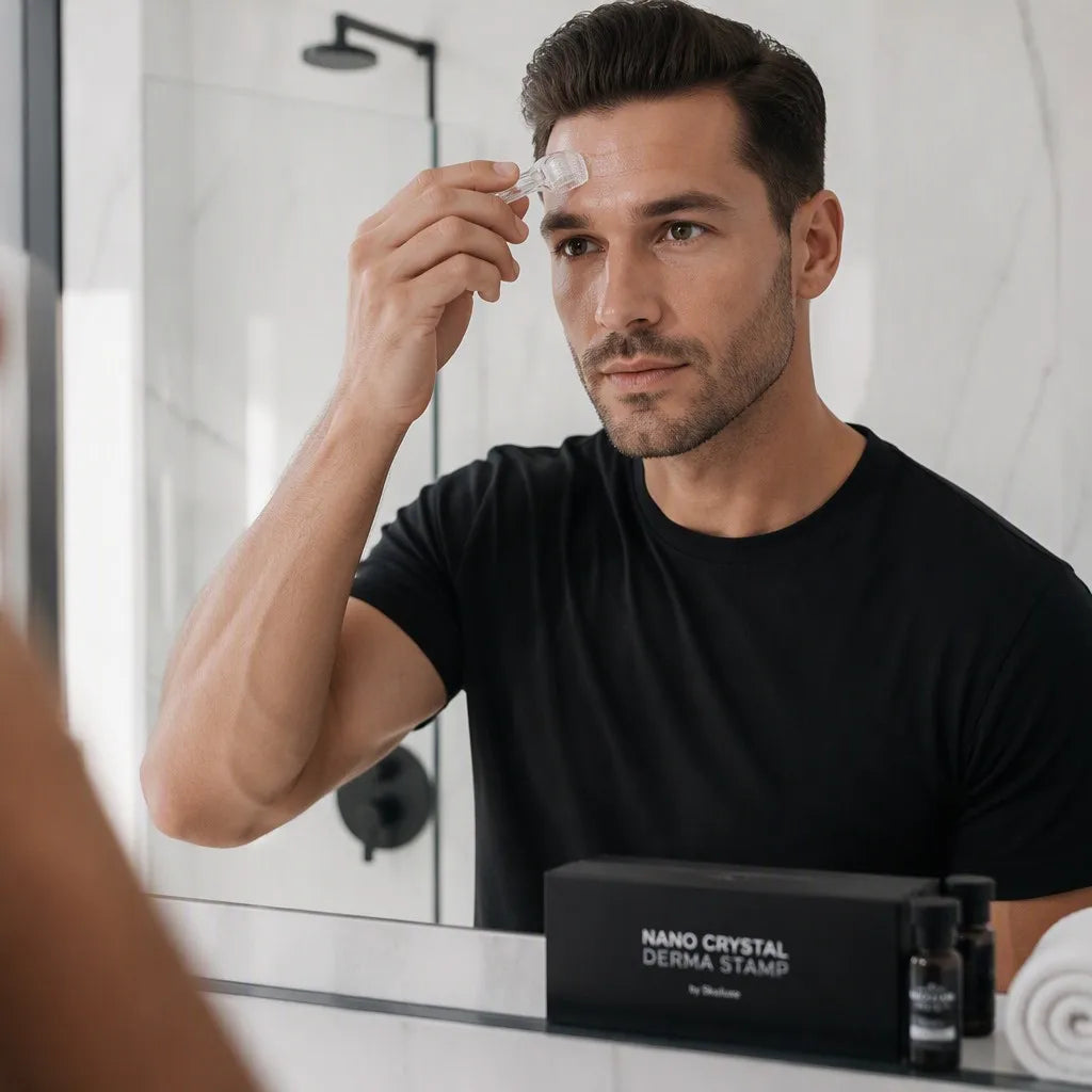 Men's Nano Crystal Derma Stamp - Painless Scalp & Face Tool