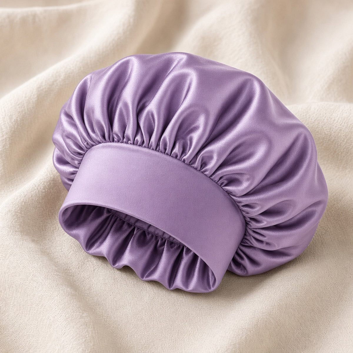 Satin Hair Bonnet — Light Purple