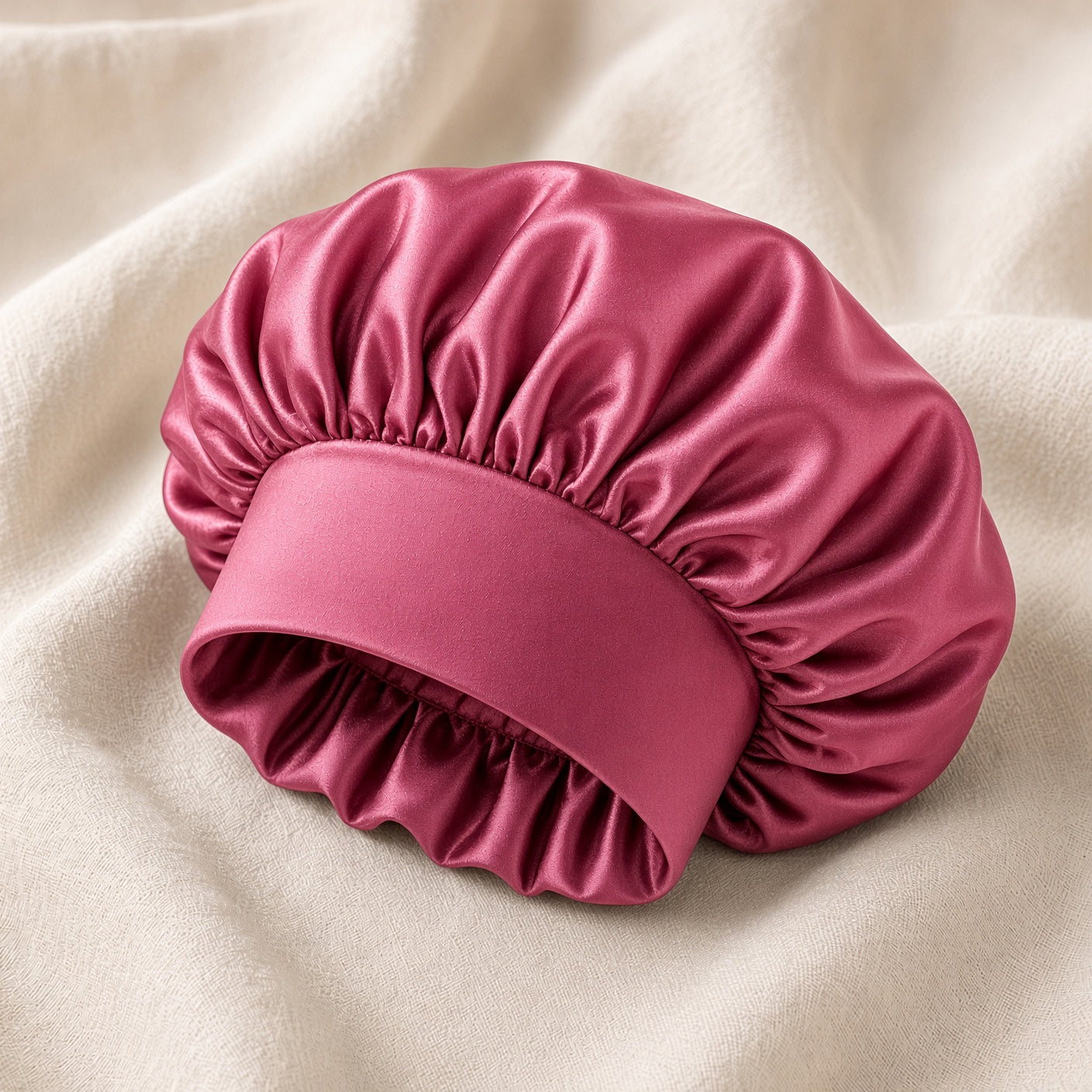 Satin Hair Bonnet — Pink