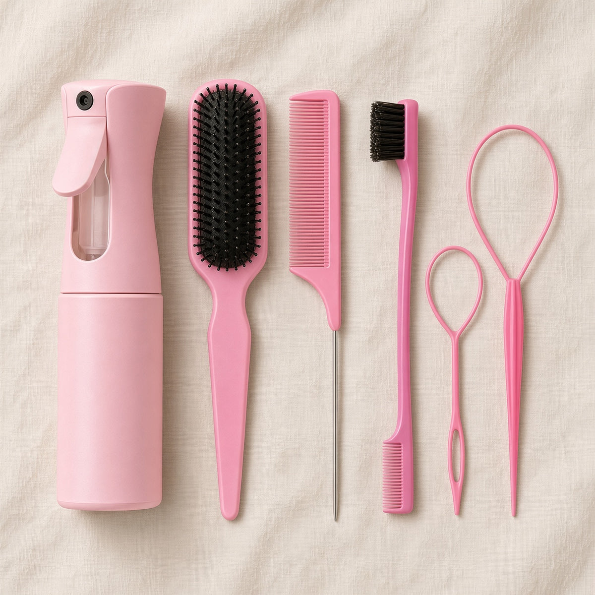 Salon Brush Set — Pink