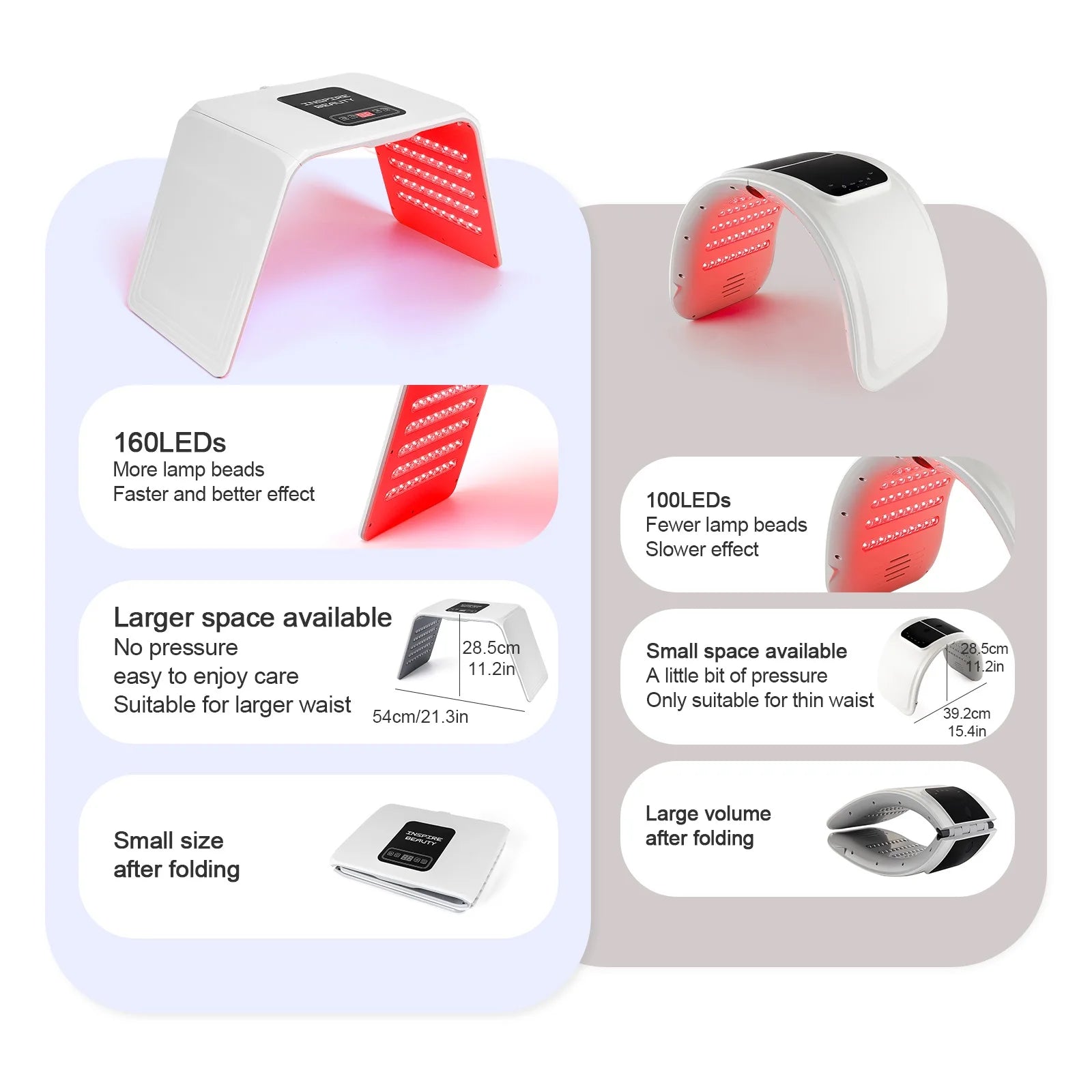 Foldable LED Mask