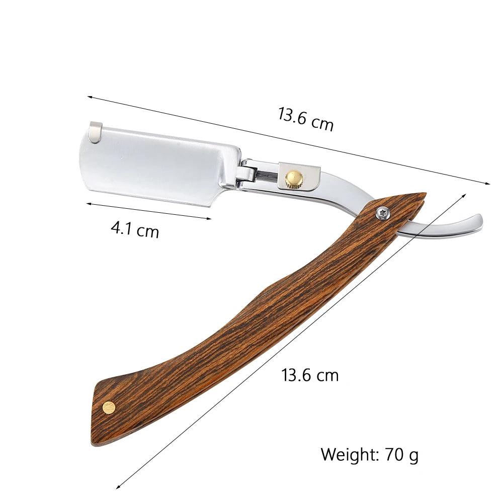 Wood Straight Razor