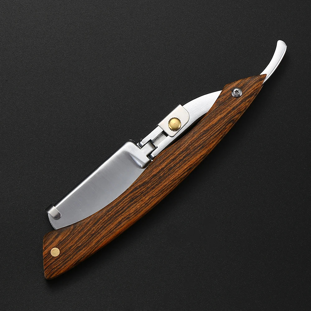 Wood Straight Razor