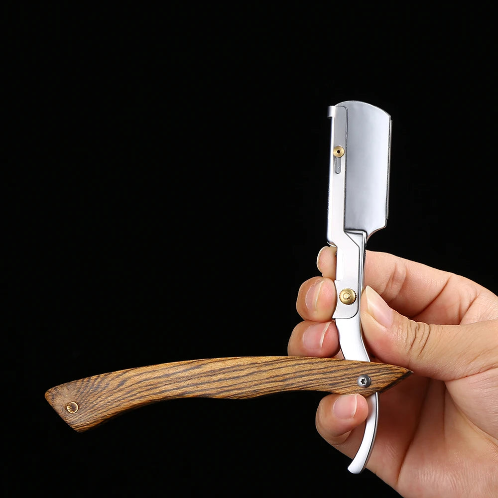 Wood Straight Razor