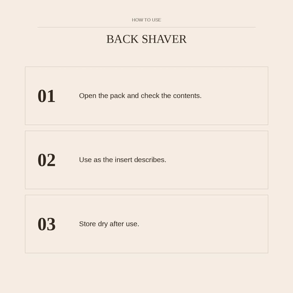 Back Shaver — how to use