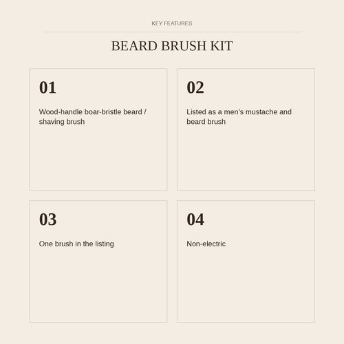 Beard Brush Kit — key features