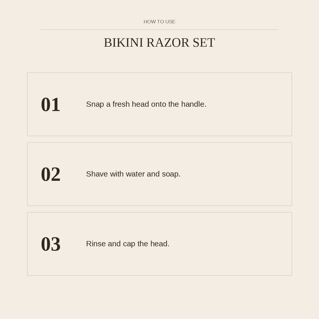 Bikini Razor Set — how to use