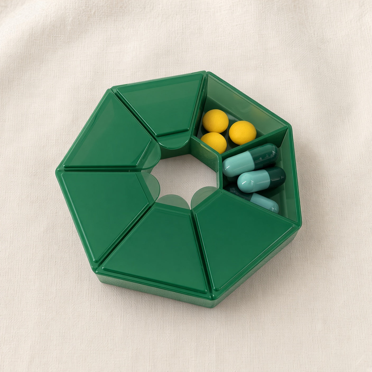 Travel Pill Case — green