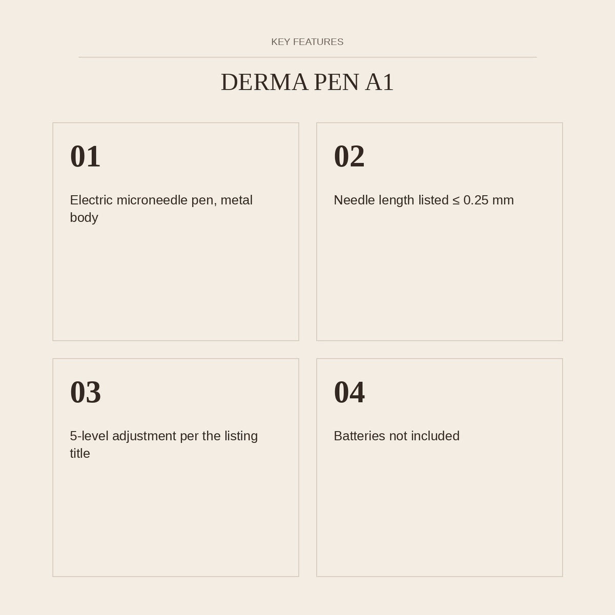 Derma Pen A1 — key features
