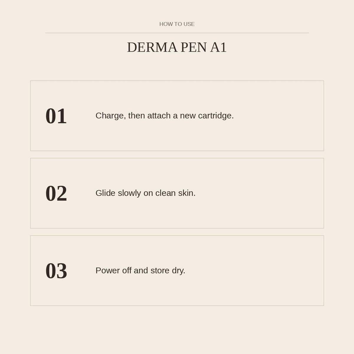 Derma Pen A1 — how to use