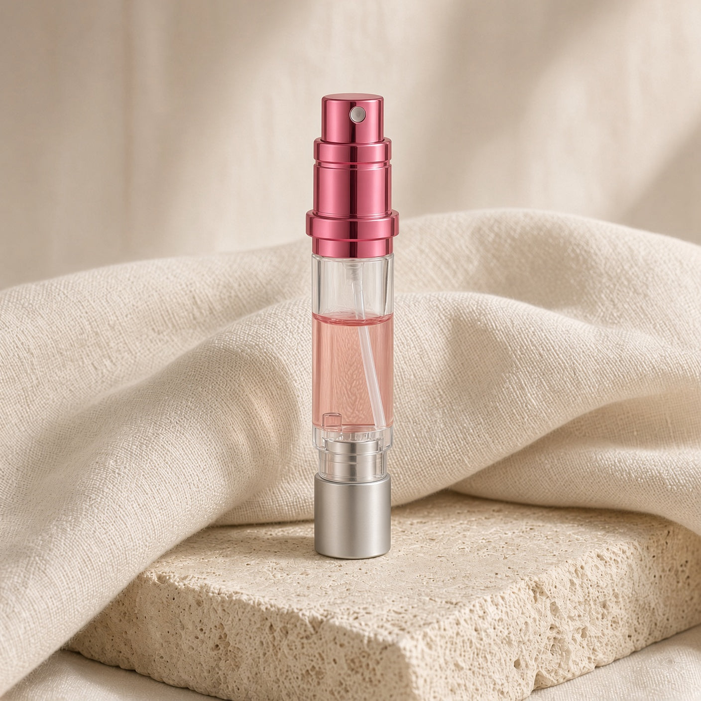 Mini Travel Atomizer — rose red