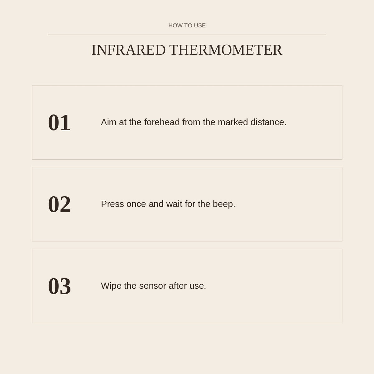 Infrared Thermometer — how to use