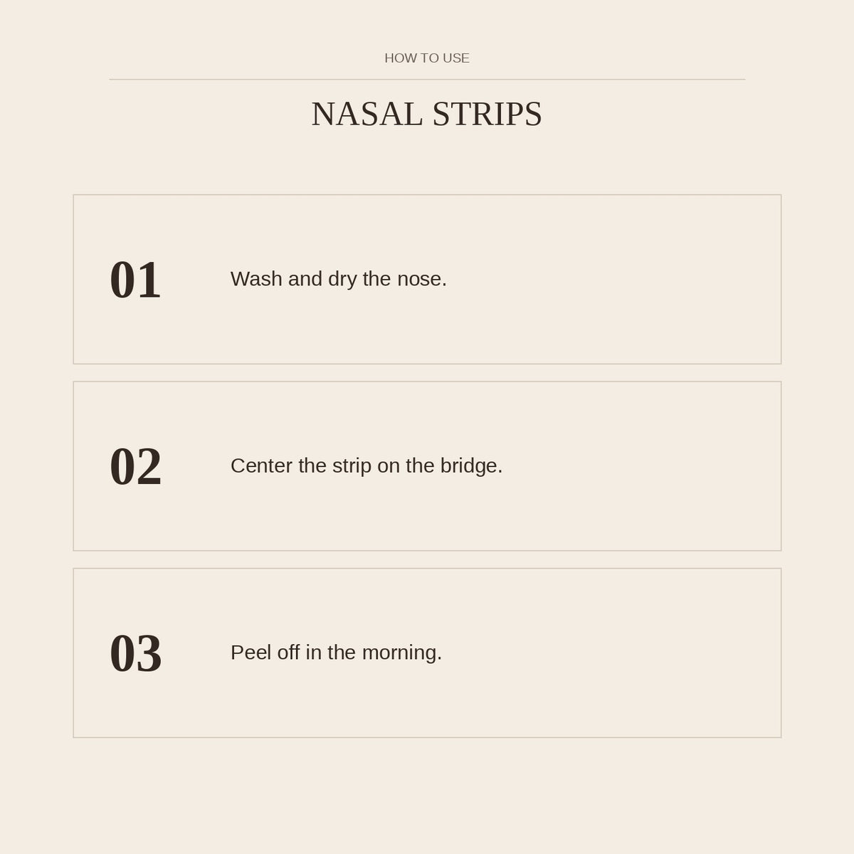 Nasal Strips — how to use