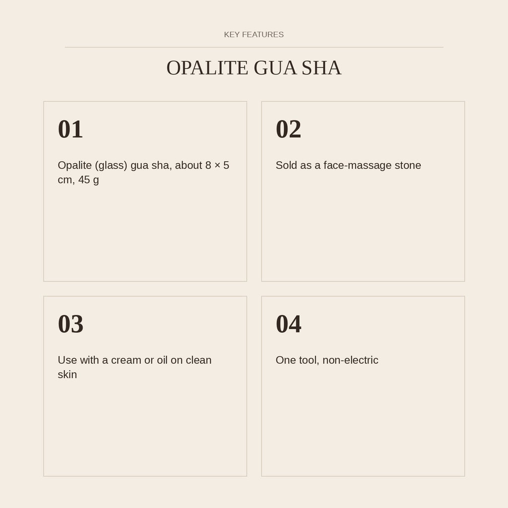Opalite Gua Sha — key features