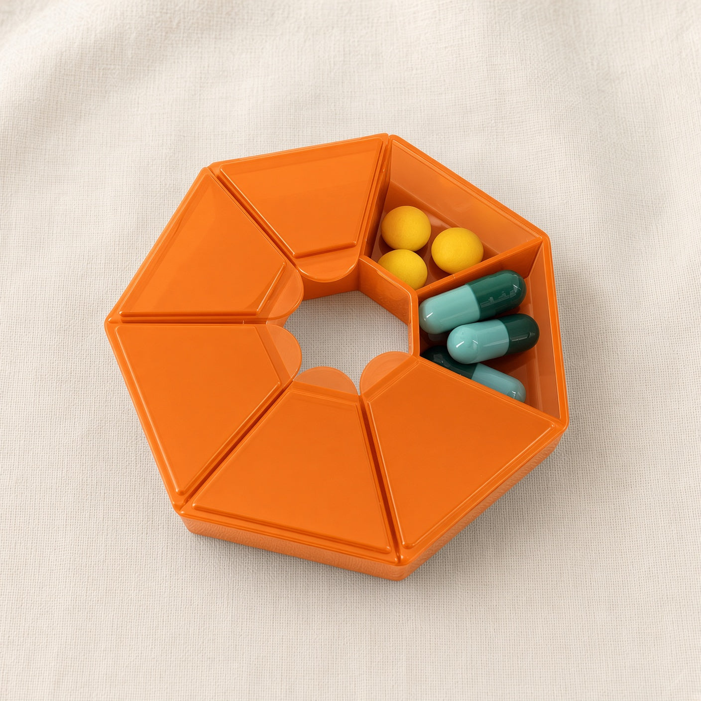 Travel Pill Case — orange