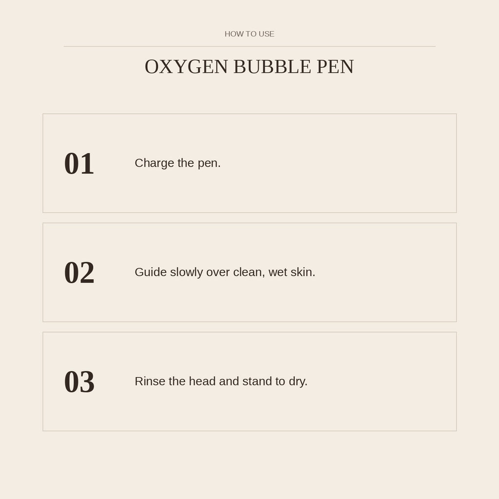 Oxygen Bubble Pen — how to use