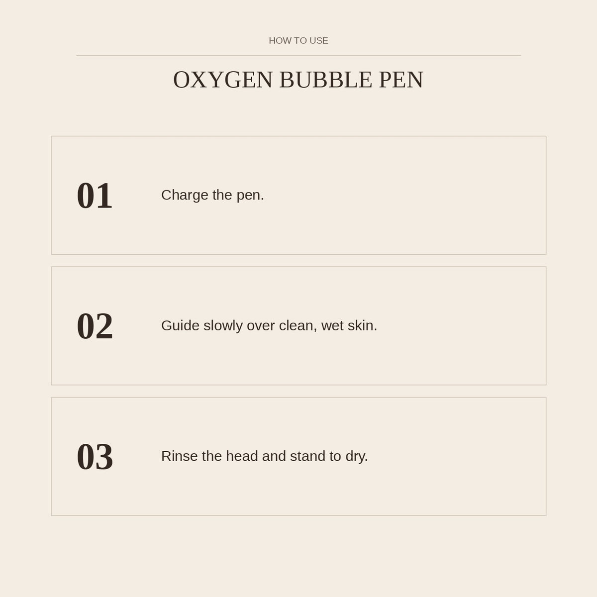 Oxygen Bubble Pen — how to use