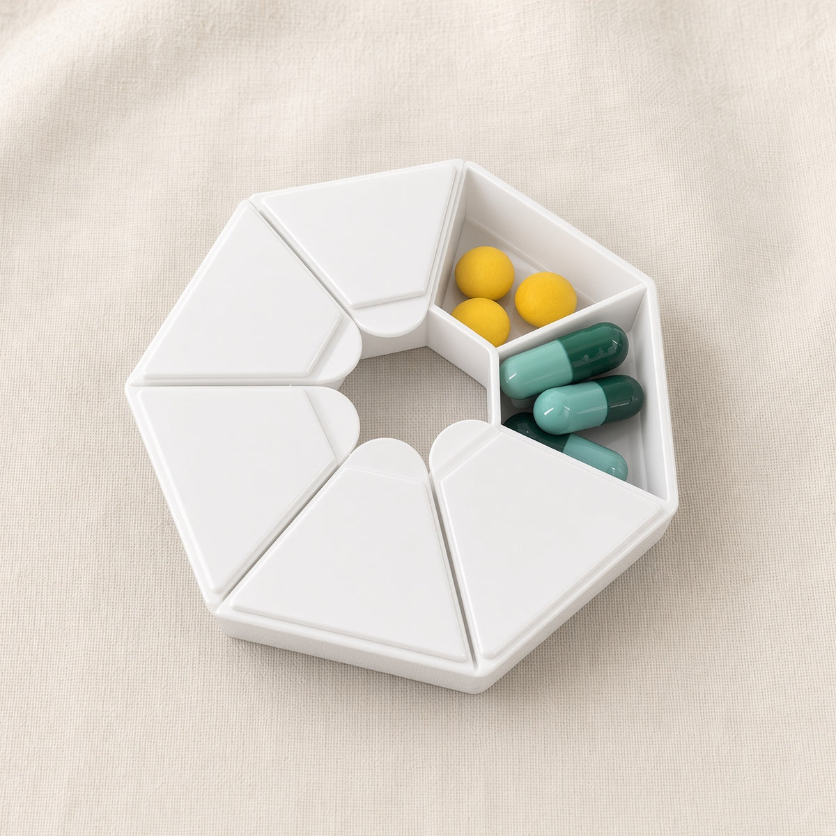 Travel Pill Case — white