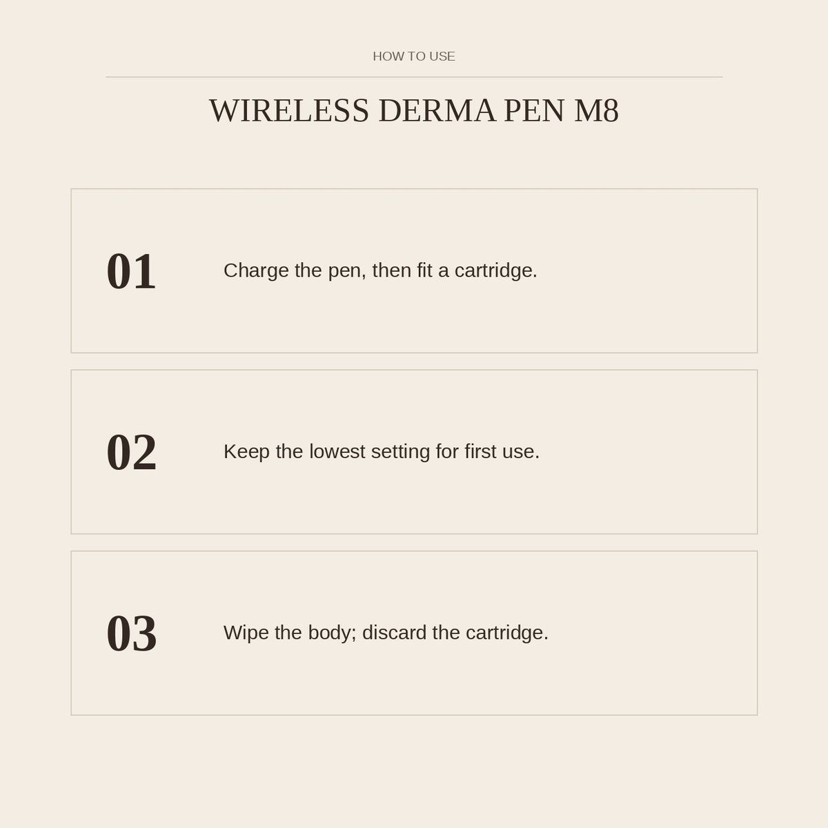 Wireless Derma Pen M8 — how to use