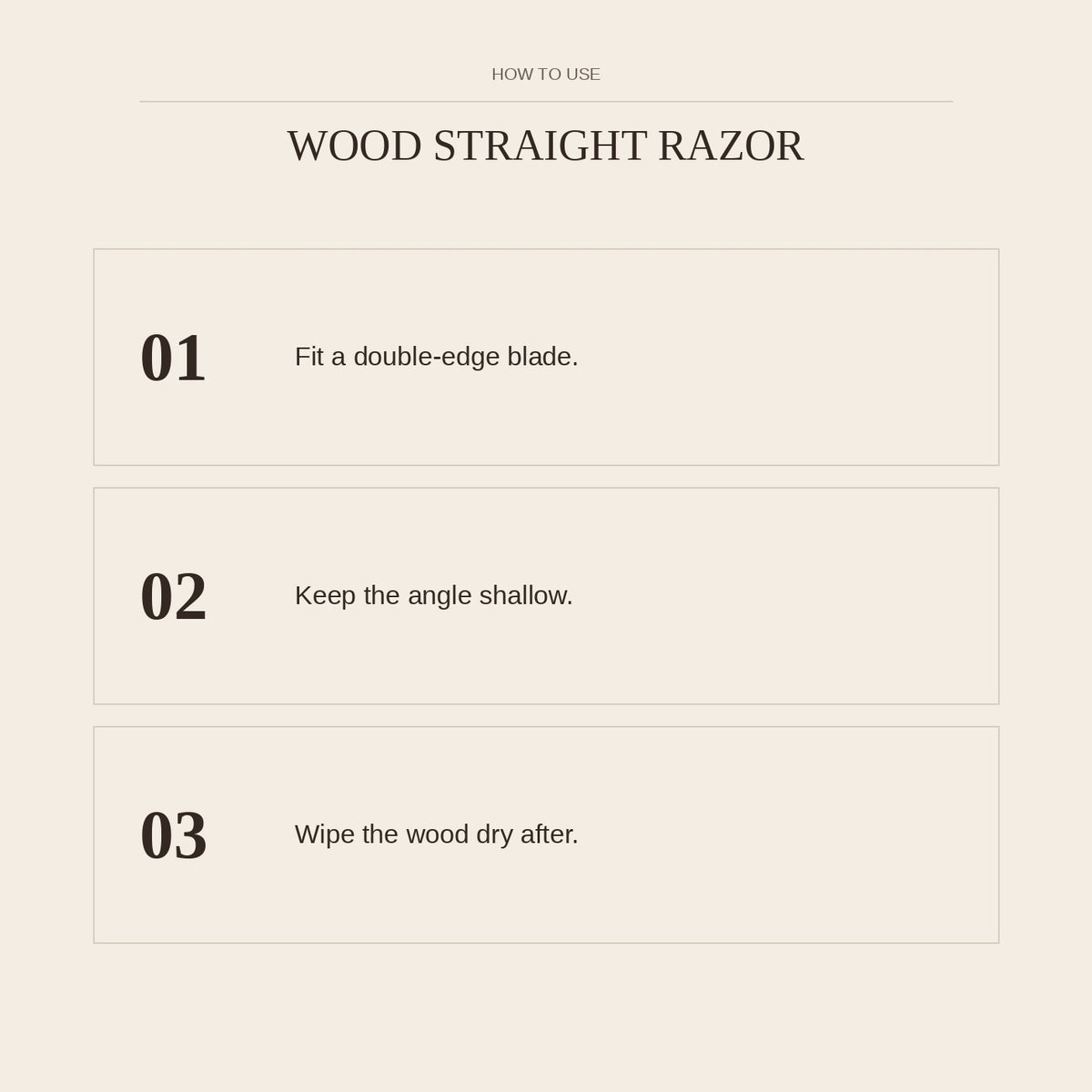 Wood Straight Razor — how to use